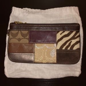 Coach patchwork wristlet